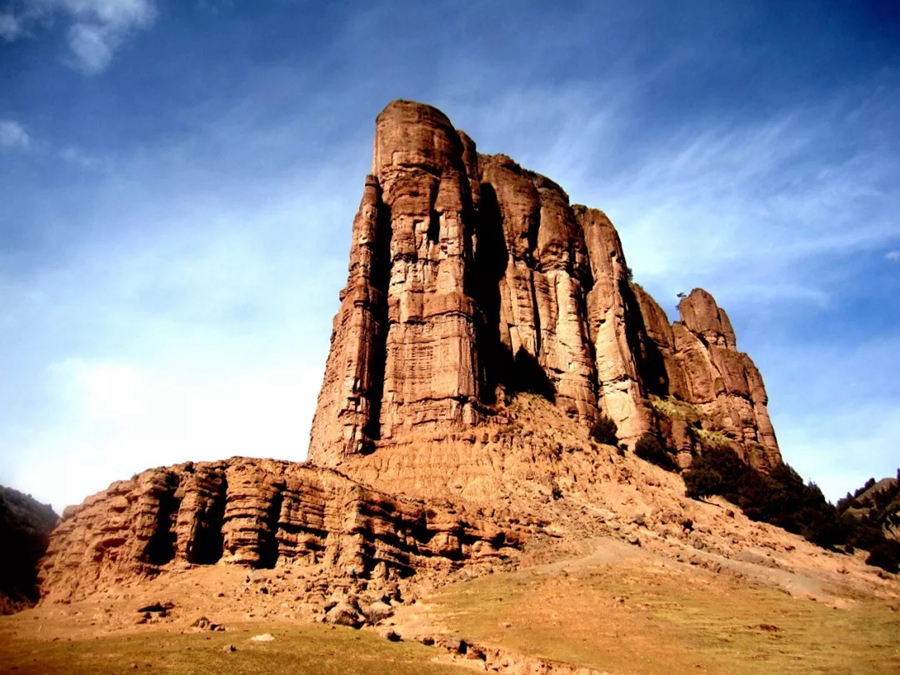 同德县丹霞峰丛贵德阿什贡七彩丹霞日月山丹霞峰丛地貌经青海省地质