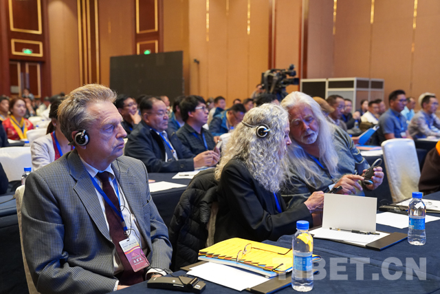 图为研讨会现场的外国学者.摄影:王淑